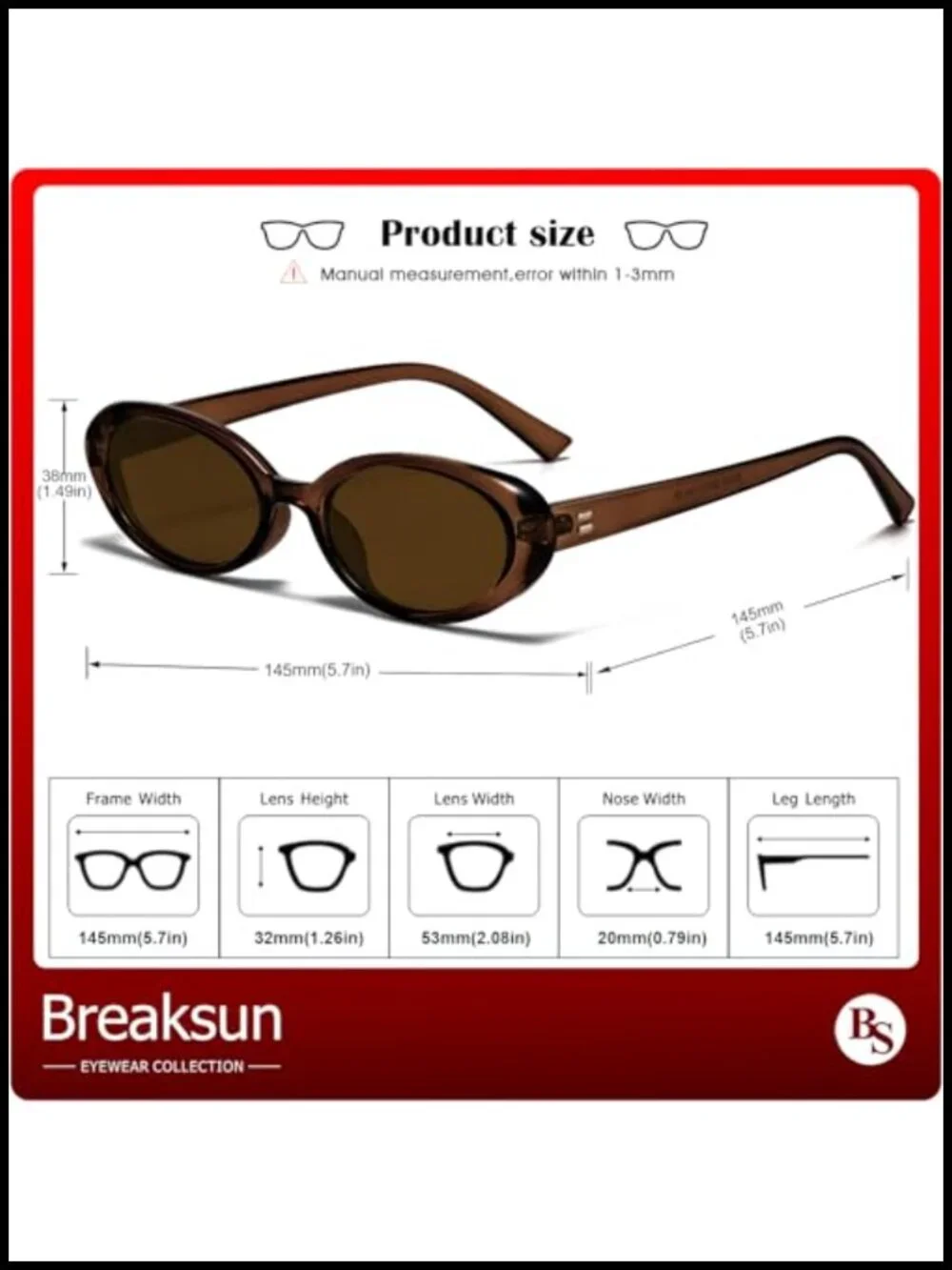 Retro Oval Fashion Sunglasses UV400 Protection Small Frame Vintage Shades
